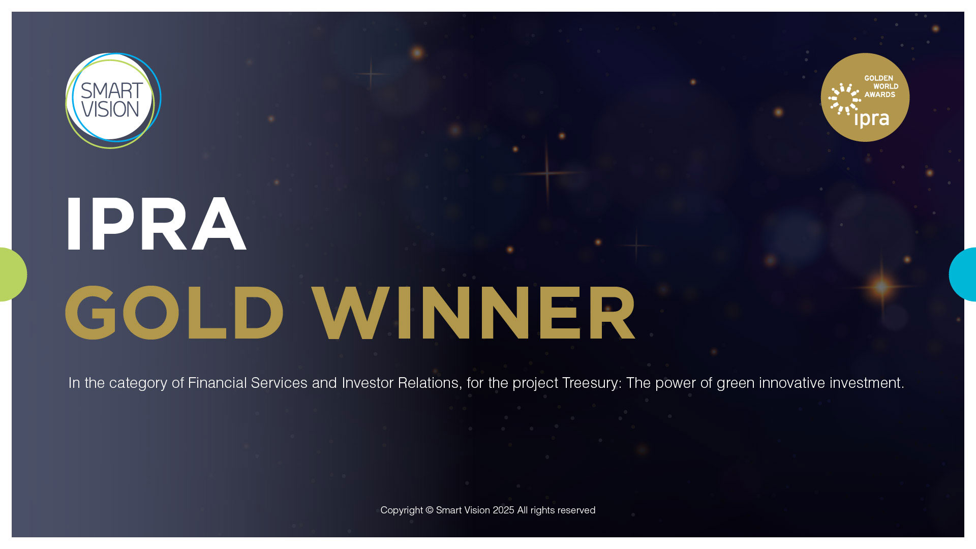 Smart Vision blog Gold for PR Excellence How we won the IPRA GWA once again